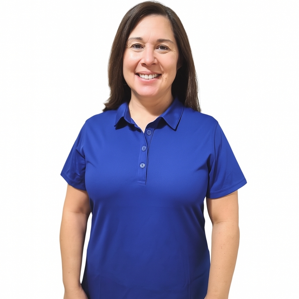 Clique Women's Polo Shirt In Tour Blue Size Med NWOT